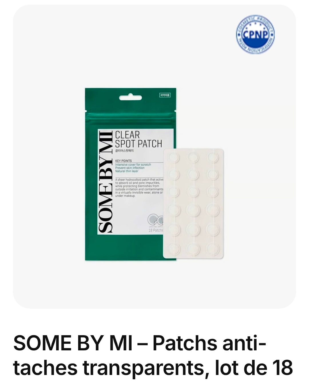 Patch anti-acné