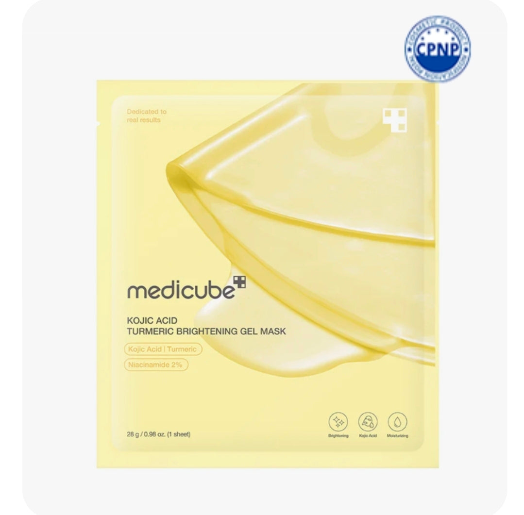 Medicube – Masque gel éclaircissant à l'acide kojique et au curcuma, 28 g