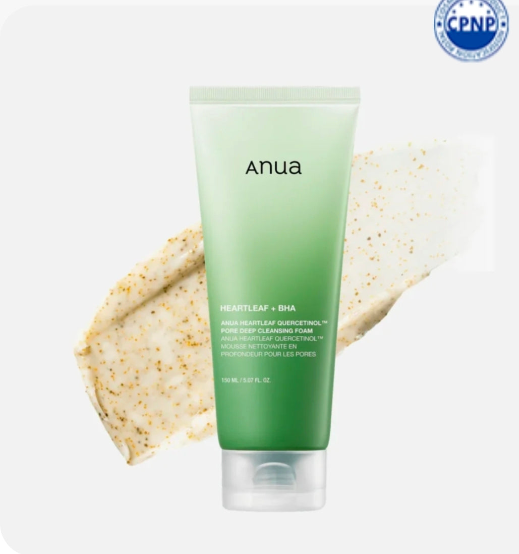 Anua – Mousse nettoyante pour les pores au quercétinol Heartleaf, 150 ml