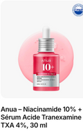 Anua – Niacinamide 10% + Sérum Acide Tranexamine TXA 4%, 30 ml